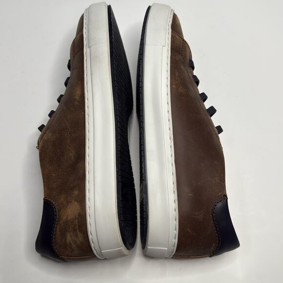 Johnston & Murphy Anson Lace-To-Toe Leather Sneaker Slip-on S-315 Sz 10.5 - Picture 8 of 10